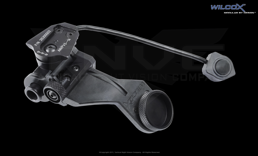 TNG021-G2 Black TN PVS-14 G2 J Arm For wilcox L4G24 mount 